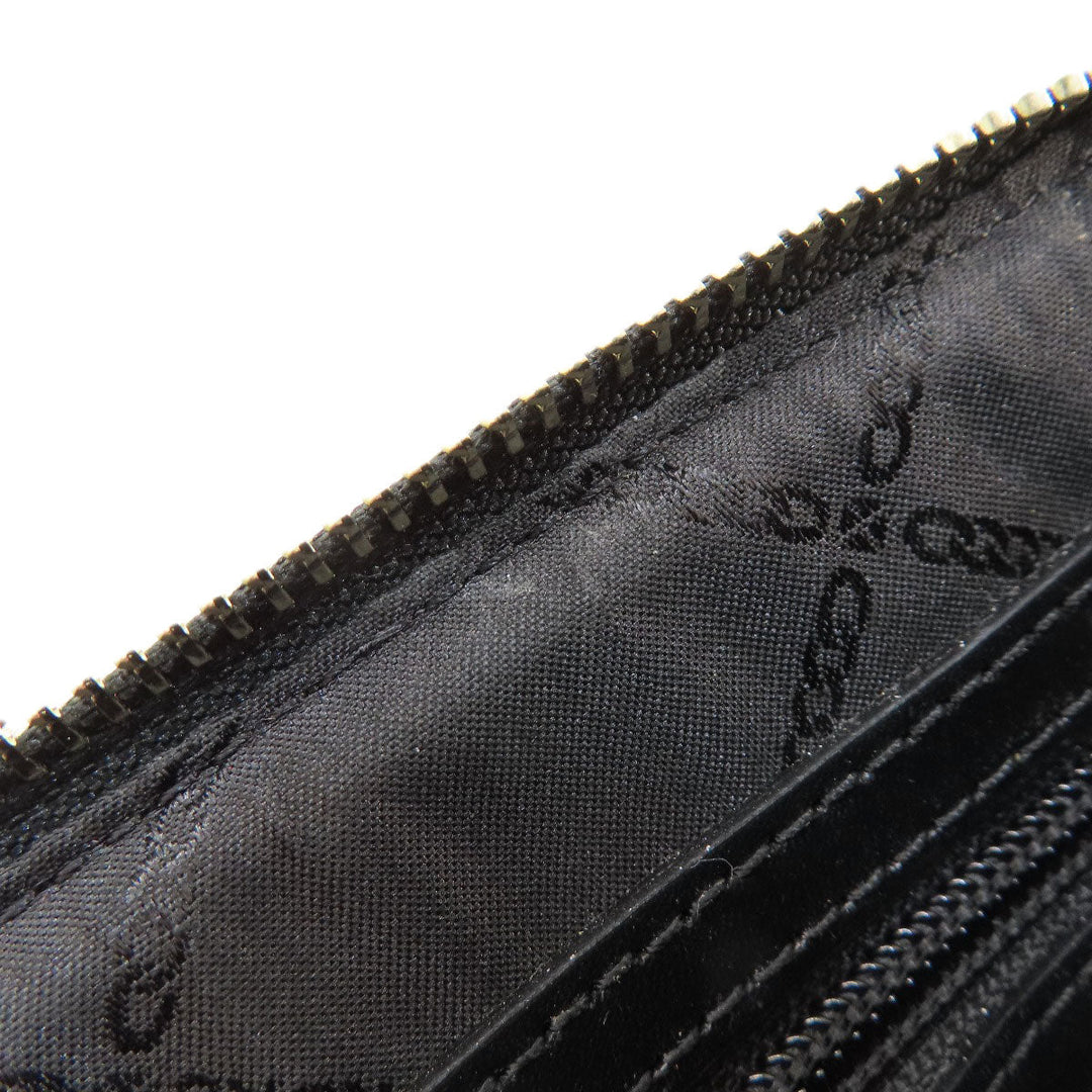 MICHAEL KORS Shoulder Bag canvas black MK signature Women Used Authentic