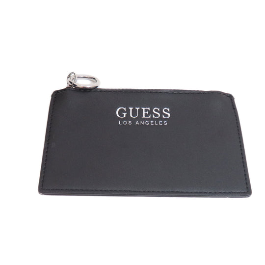 Guess Tote Bag leather black logoMetal 2WAY Women Used Authentic