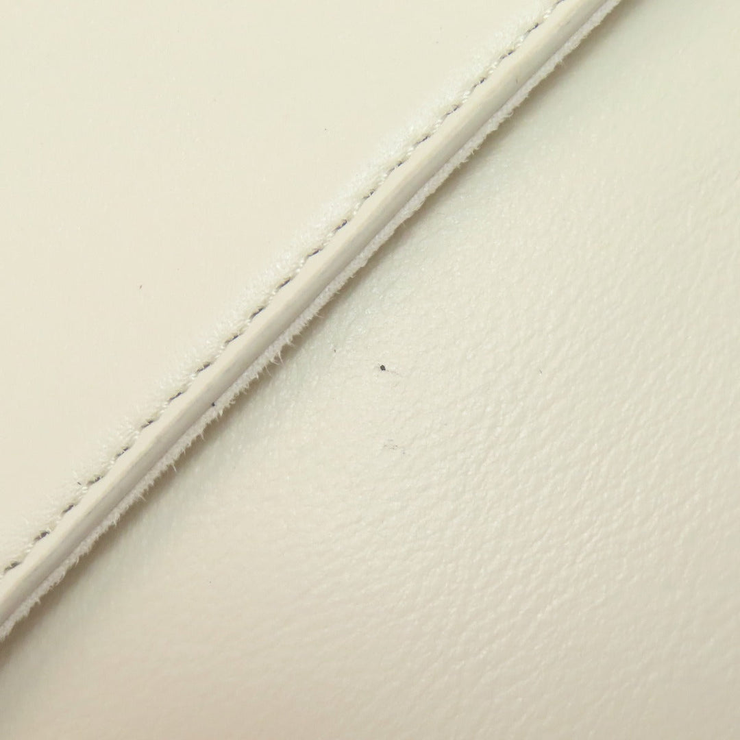 COLE HAAN Handbag leather white Collective Satchel 2WAY Women Used Authentic
