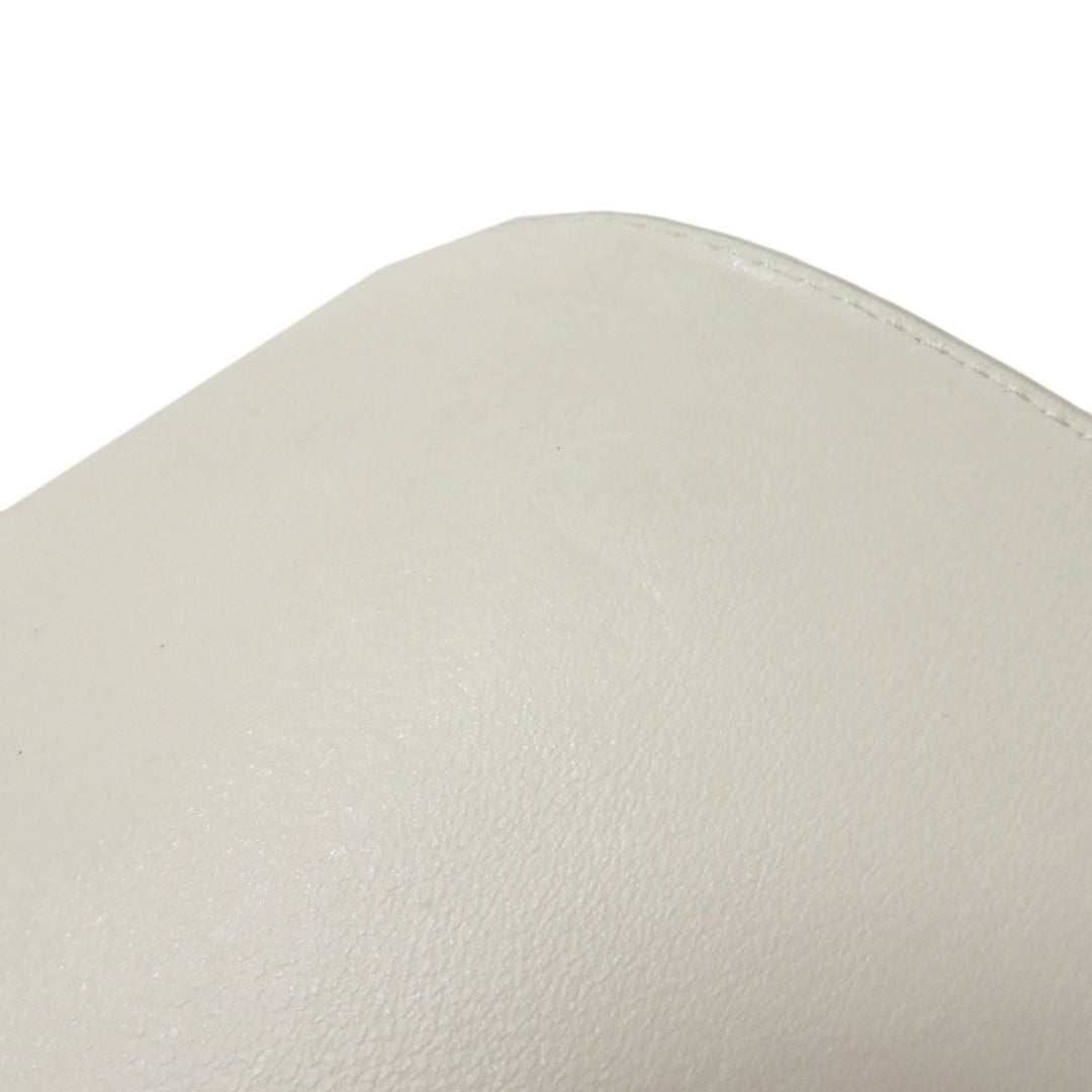 COLE HAAN Handbag leather white Collective Satchel 2WAY Women Used Authentic