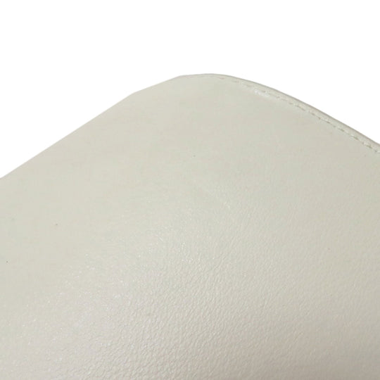 COLE HAAN Handbag leather white Collective Satchel 2WAY Women Used Authentic