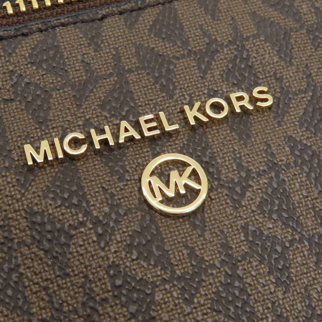 MICHAEL KORS Tote Bag PVC Brown Sullivan Women Used Authentic