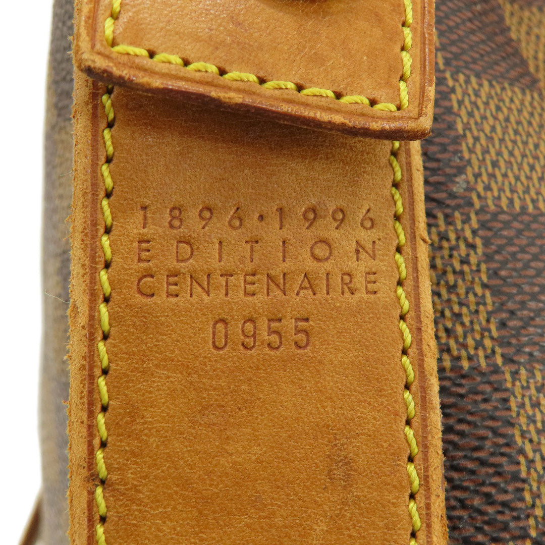 LOUIS VUITTON Tote Bag N99037 Damier canvas Brown Columbine 100th Anniversary Damier Ebene Women Used Authentic