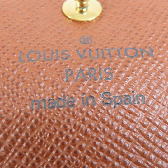 LOUIS VUITTON Bifold Wallet M60402 Monogram canvas Brown Portefeuille Anais Women Used Authentic