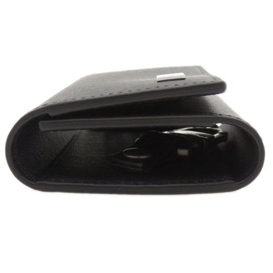 Dunhill Key case Key holder  Calfskin black logoMetal mens Used Authentic