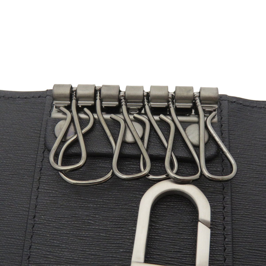 Dunhill Key case Key holder  Calfskin black logoMetal mens Used Authentic