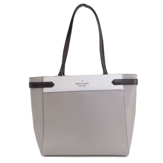 Kate Spade Tote Bag PVC gray logoMetal bicolor