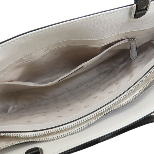 Kate Spade Tote Bag PVC gray logoMetal bicolor