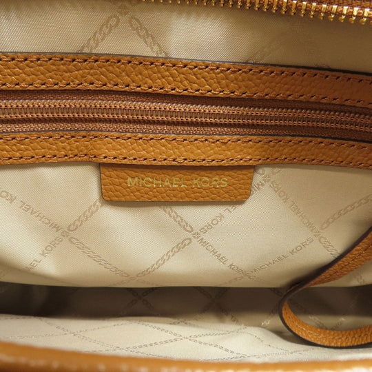 MICHAEL KORS Tote Bag PVC Brown MK signature Women Used Authentic