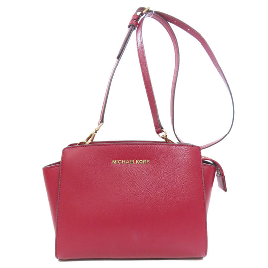 MICHAEL KORS Shoulder Bag PVC Red logo Women Used Authentic