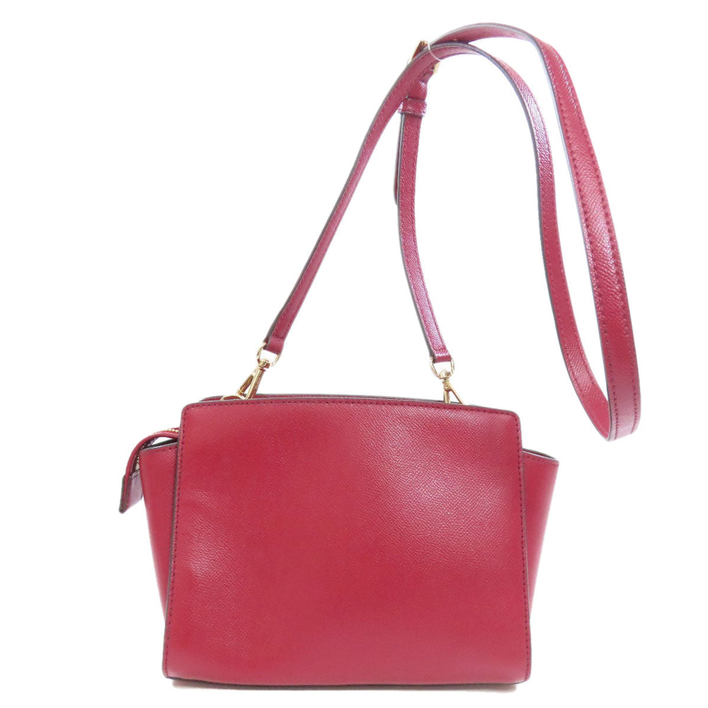 MICHAEL KORS Shoulder Bag PVC Red logo Women Used Authentic