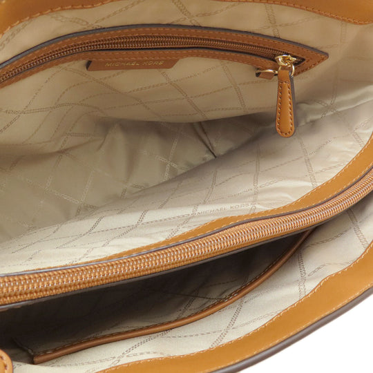 MICHAEL KORS Tote Bag PVC white MK signature Women Used Authentic