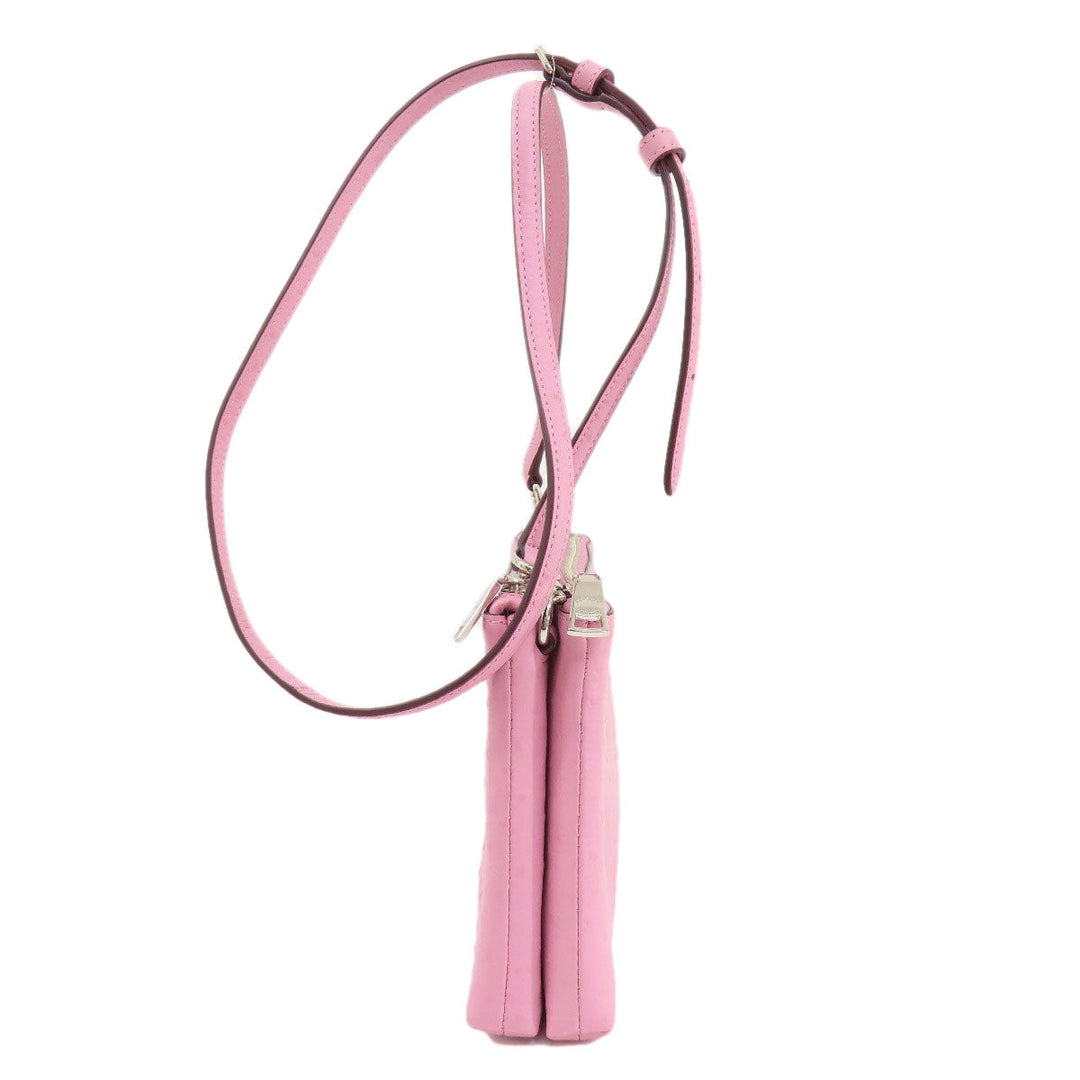 COACH Shoulder Bag F72835 leather pink logo