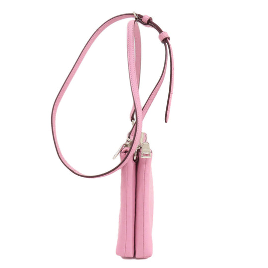 COACH Shoulder Bag F72835 leather pink logo