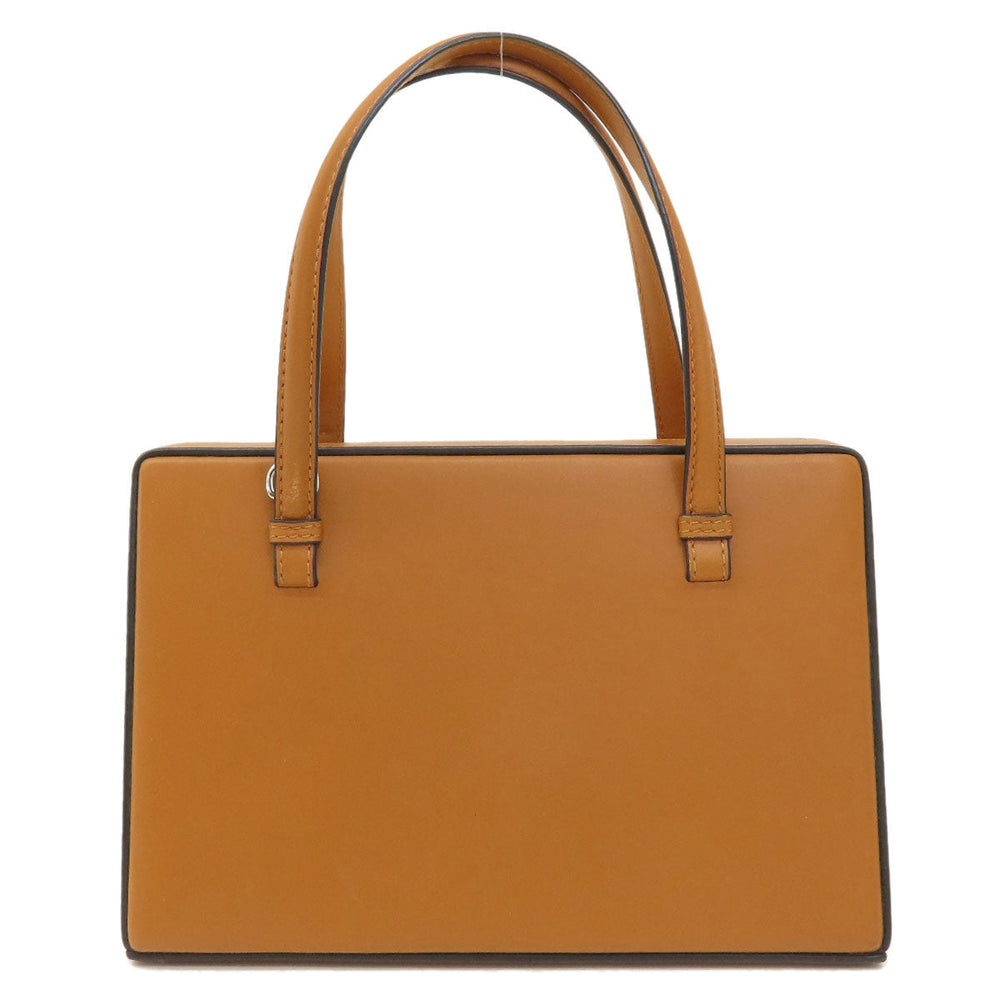LOEWE Handbag leather Brown Postal bag 2WAY Women Used Authentic
