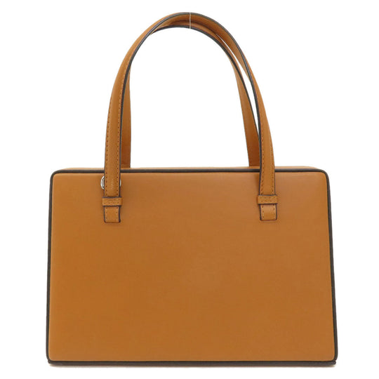 LOEWE Handbag leather Brown Postal bag 2WAY Women Used Authentic
