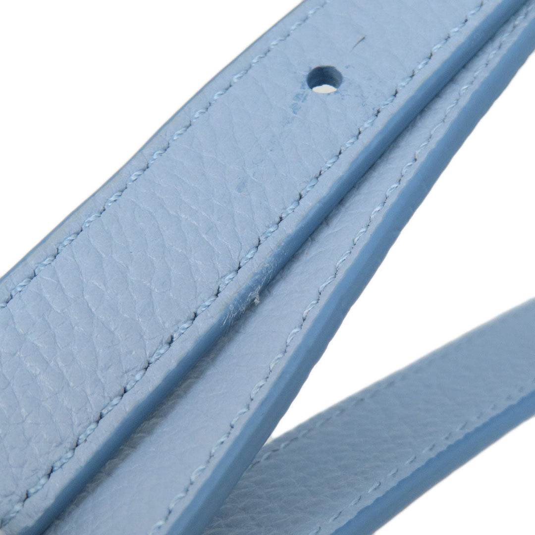 COLE HAAN Tote Bag leather blue 2WAY Women Used Authentic