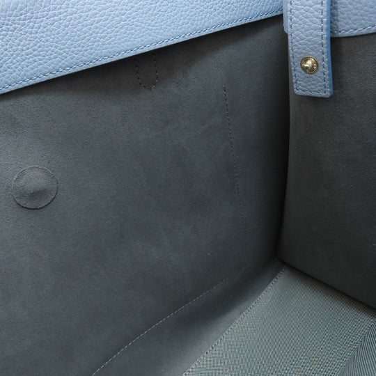 COLE HAAN Tote Bag leather blue 2WAY Women Used Authentic