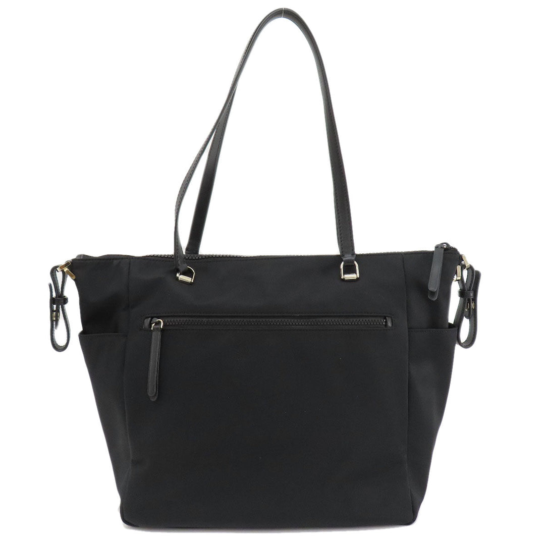 Kate Spade Tote Bag Nylon black logo 2WAY Women Used Authentic