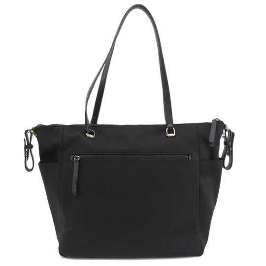 Kate Spade Tote Bag Nylon black logo 2WAY Women Used Authentic