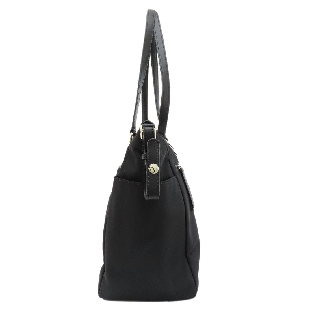 Kate Spade Tote Bag Nylon black logo 2WAY Women Used Authentic