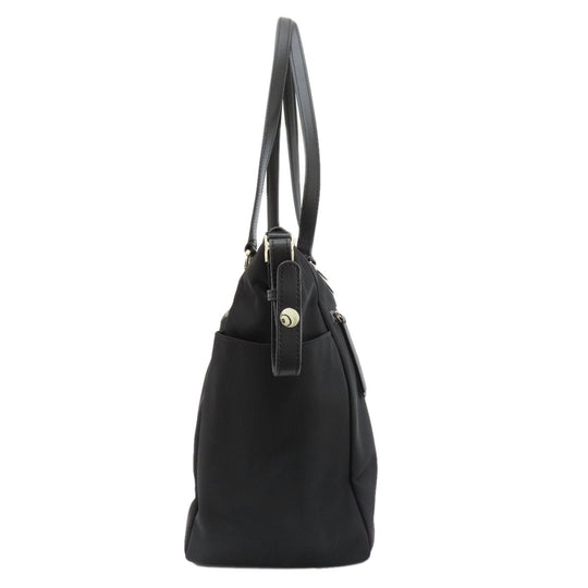 Kate Spade Tote Bag Nylon black logo 2WAY Women Used Authentic
