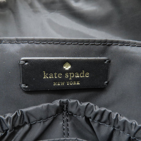 Kate Spade Tote Bag Nylon black logo 2WAY Women Used Authentic