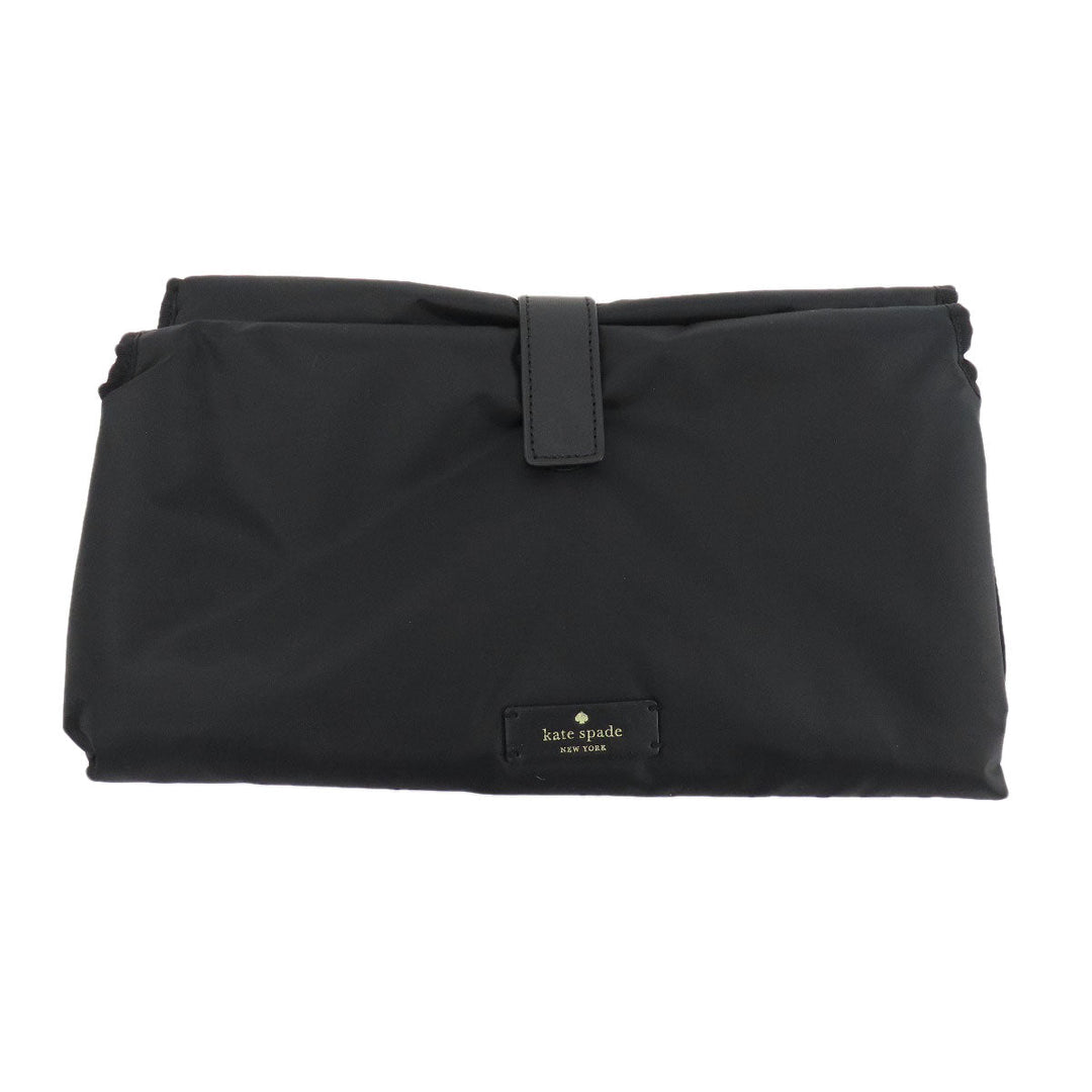 Kate Spade Tote Bag Nylon black logo 2WAY Women Used Authentic