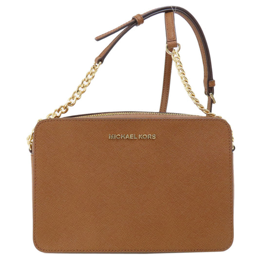 MICHAEL KORS Shoulder Bag PVC Brown logo Women Used Authentic