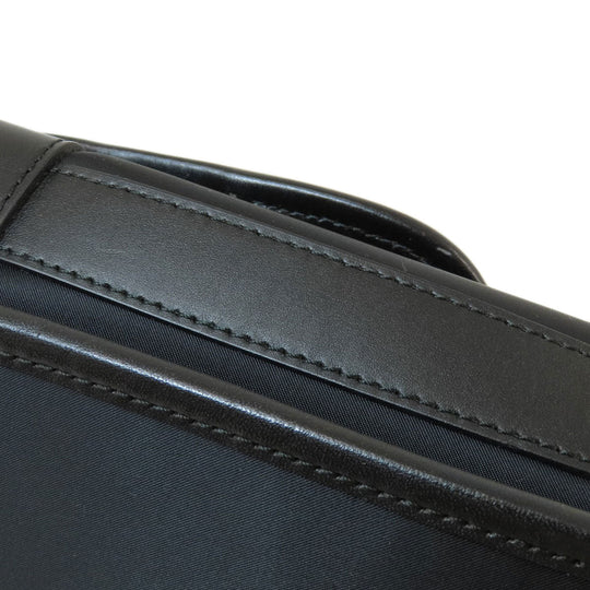 BURBERRY Shoulder Bag Nylon black logo Women Used Authentic