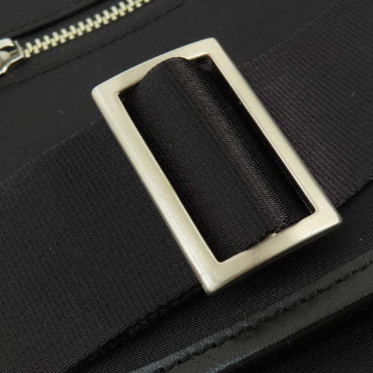BURBERRY Shoulder Bag Nylon black logo Women Used Authentic