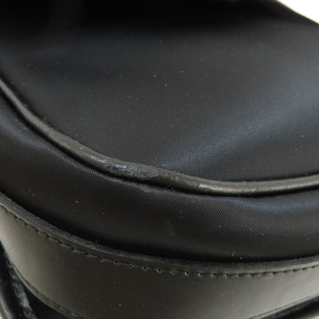 BURBERRY Shoulder Bag Nylon black logo Women Used Authentic