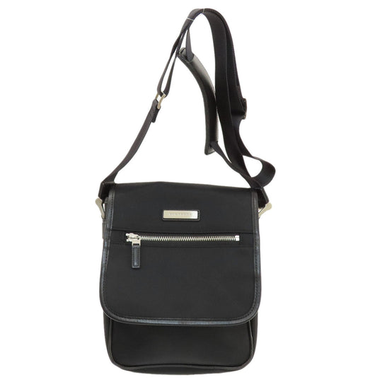 BURBERRY Shoulder Bag Nylon black logo Women Used Authentic