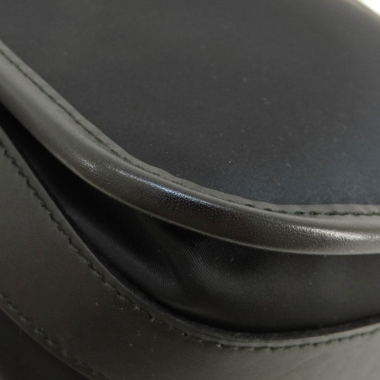 BURBERRY Shoulder Bag Nylon black logo Women Used Authentic