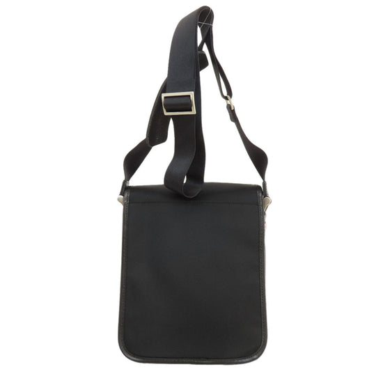 BURBERRY Shoulder Bag Nylon black logo Women Used Authentic