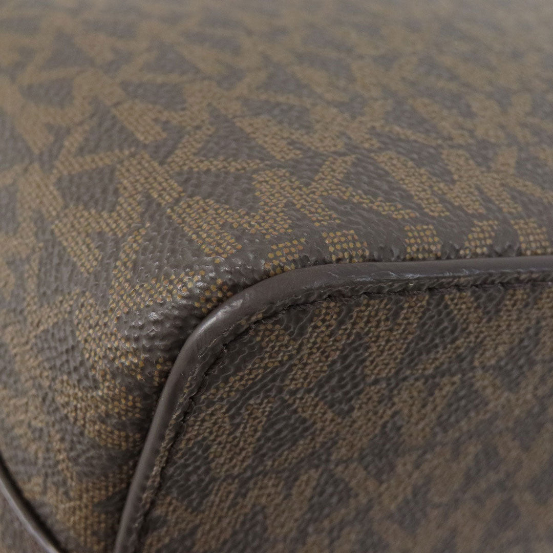 MICHAEL KORS Shoulder Bag PVC Brown MK signature