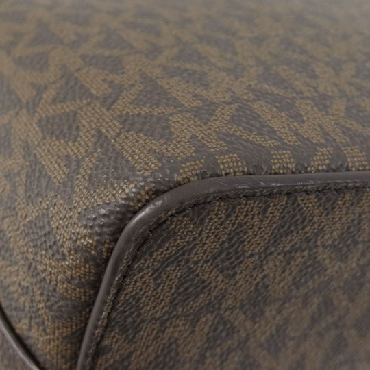 MICHAEL KORS Shoulder Bag PVC Brown MK signature