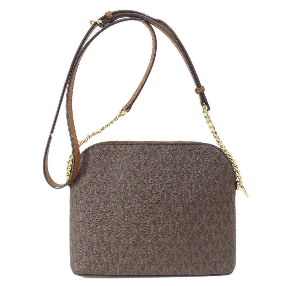 MICHAEL KORS Shoulder Bag PVC Brown MK signature