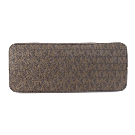 MICHAEL KORS Shoulder Bag PVC Brown MK signature