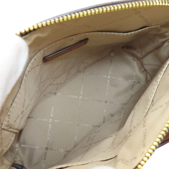 MICHAEL KORS Shoulder Bag PVC Brown MK signature