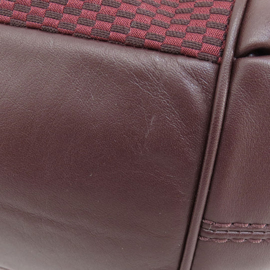 COACH Tote Bag F57540 Canvas, Leather Red Lexi Tote Women Used Authentic