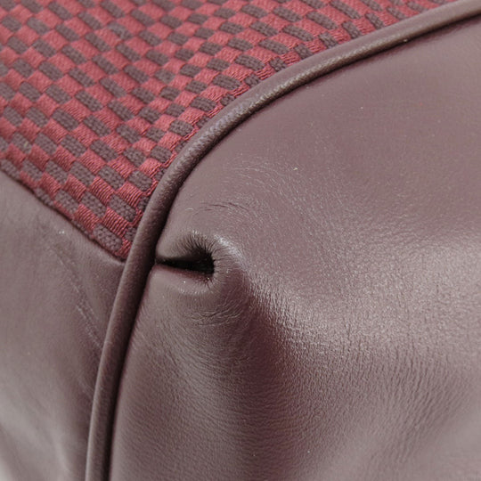 COACH Tote Bag F57540 Canvas, Leather Red Lexi Tote Women Used Authentic