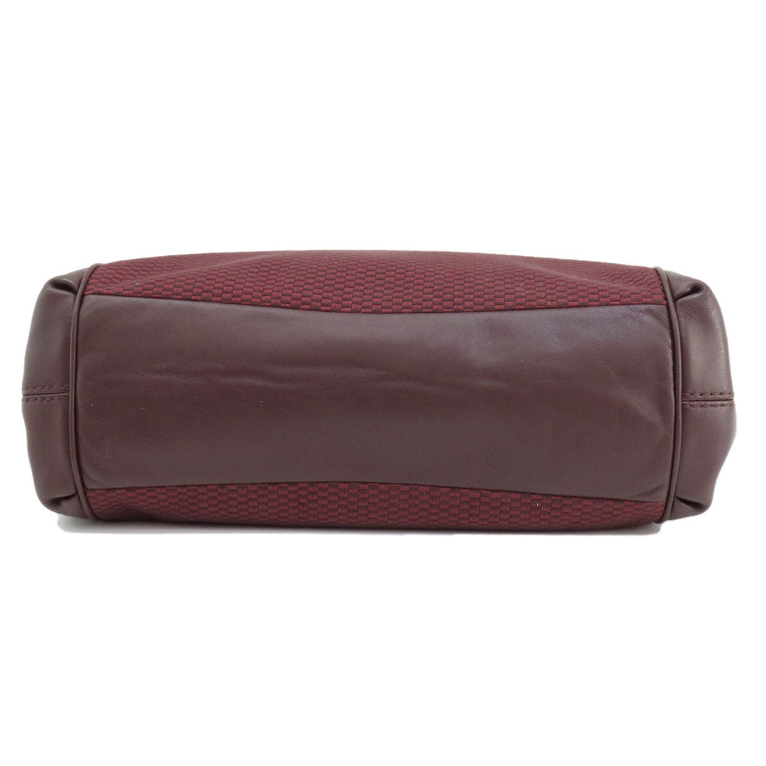 COACH Tote Bag F57540 Canvas, Leather Red Lexi Tote Women Used Authentic