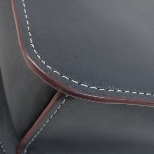 COACH Shoulder Bag CH137 Canvas, Leather Navy Signature Women Used Authentic