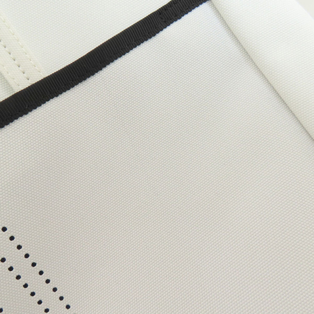 LANVIN Tote Bag canvas white 2WAY Women Used Authentic
