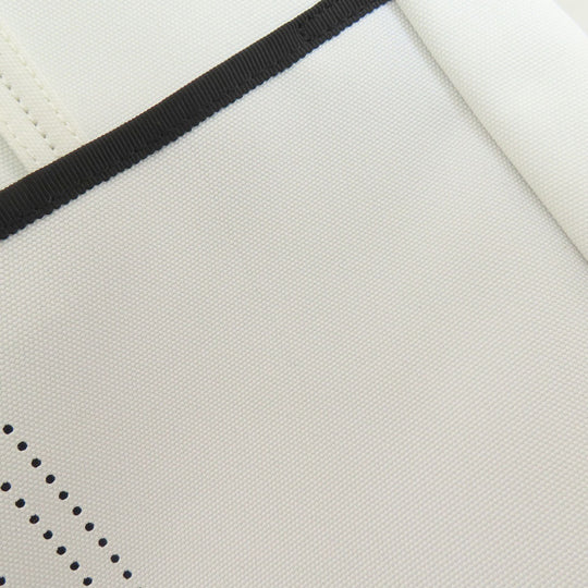LANVIN Tote Bag canvas white 2WAY Women Used Authentic