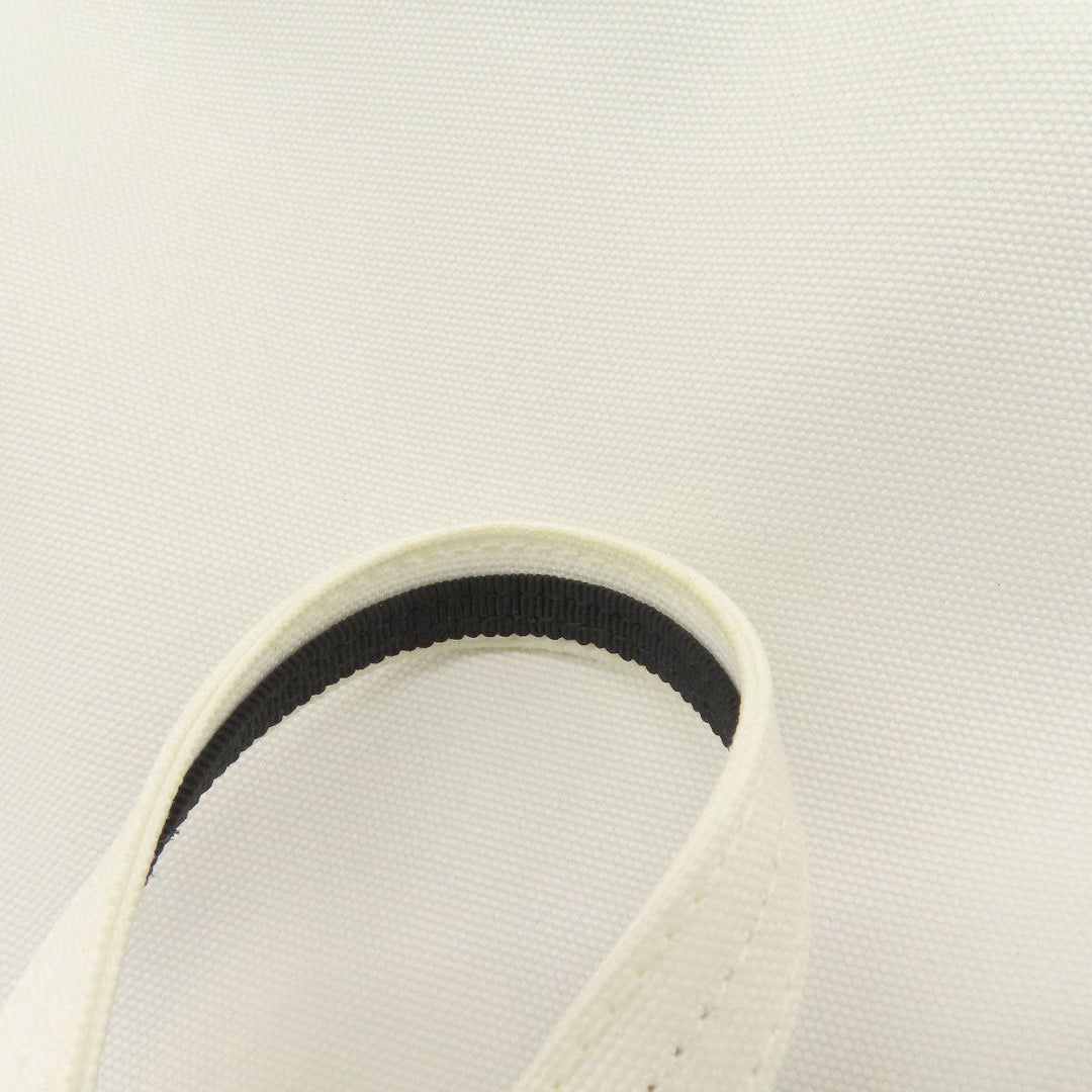 LANVIN Tote Bag canvas white 2WAY Women Used Authentic