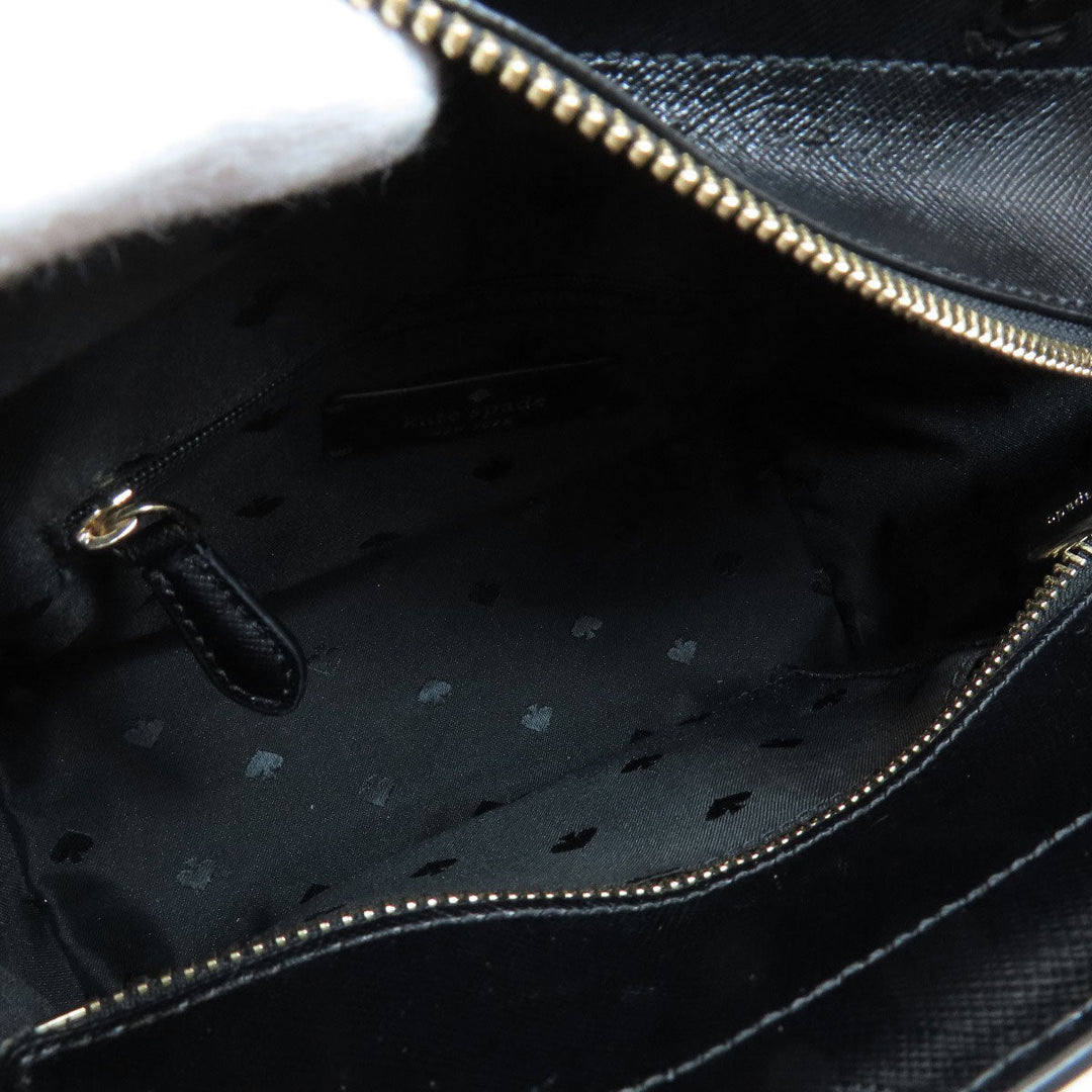 Kate Spade Handbag leather black 2WAY Women Used Authentic