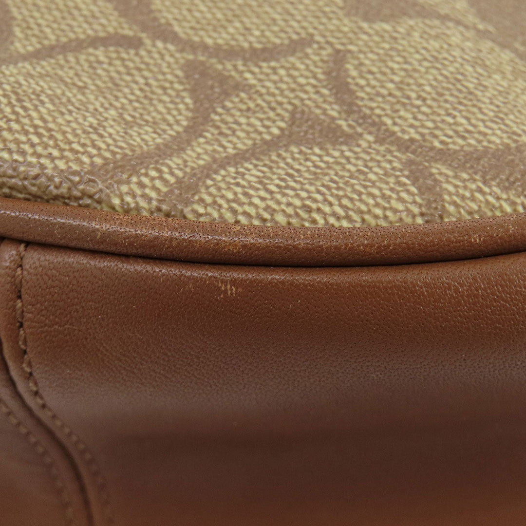 COACH Handbag F58288 PVC Brown Signature 2WAY Women Used Authentic