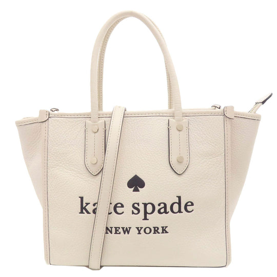 Kate Spade Handbag leather white 2WAY Women Used Authentic